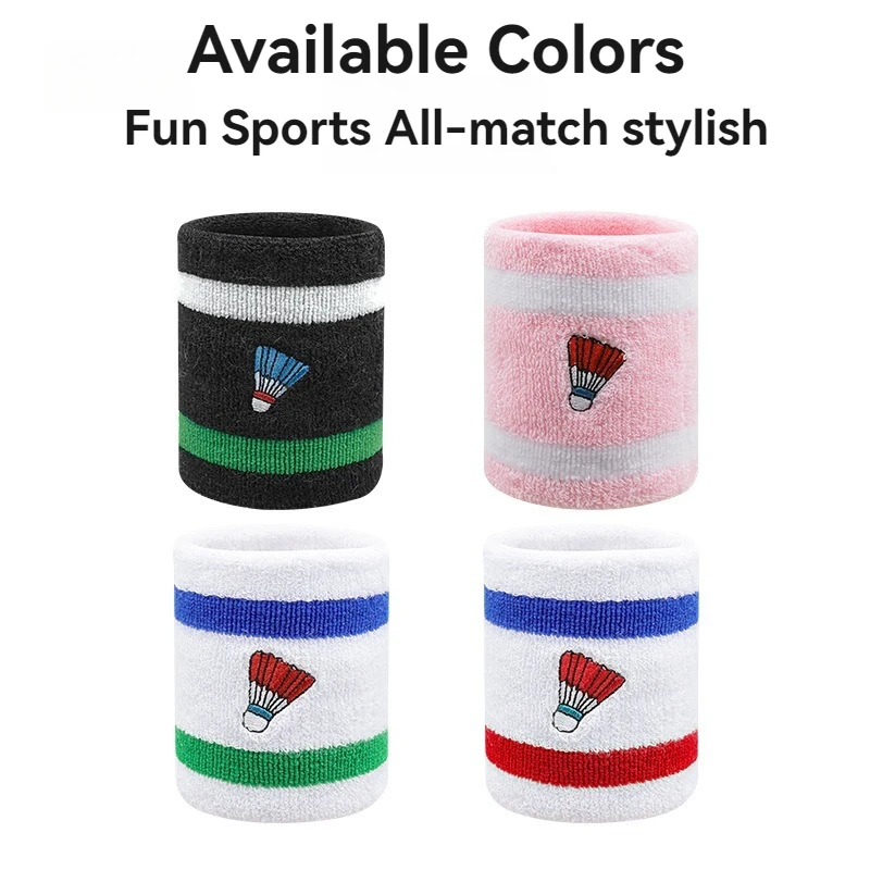 1 Pair Of Sports Wristbands, Badminton/tennis/basketball/volleyball Wrist Guards, Straps, Fitness Running Wrist Guards