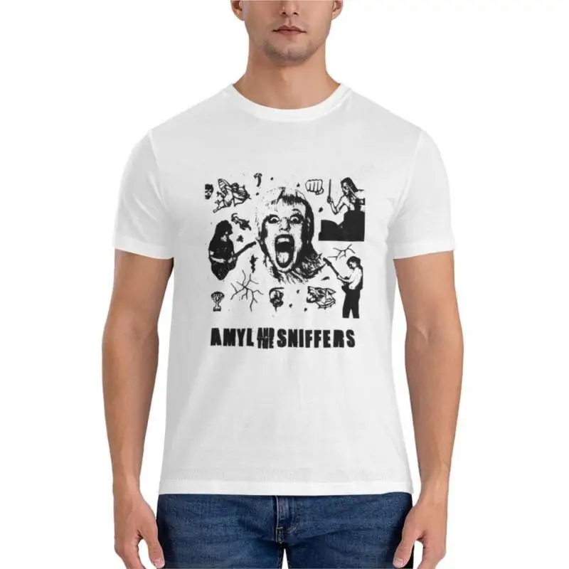 Amyl and the Sniffers Show and the EvaHN American Tour 2021 Graphic T-Shirt t shirts for men cotton kawaii clothes T-shirt short