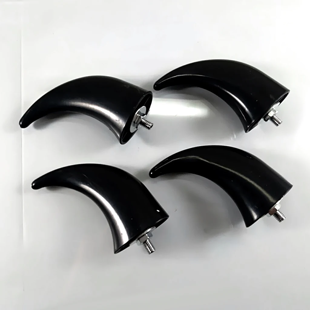 Black Chrome Decorative Front Horn Fender Extension Plastic Universal for Motorcycle Front Fender Touring Bikes Black Chrome Decorative Front Horn Fender Extension Plastic Universal for Motorcycle Front Fender Touring Bikes