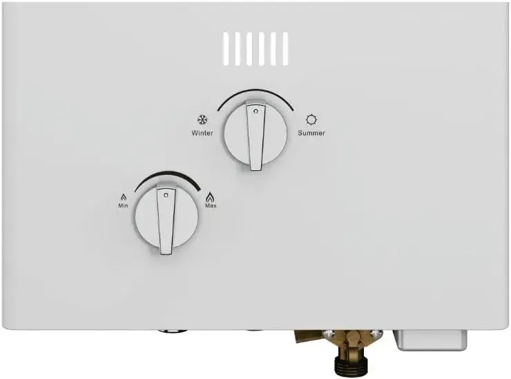 GA10FLP 2.64 GPM, 68,240 BTU's LP Gas Flow activated Gas Tankless Water Heater, White