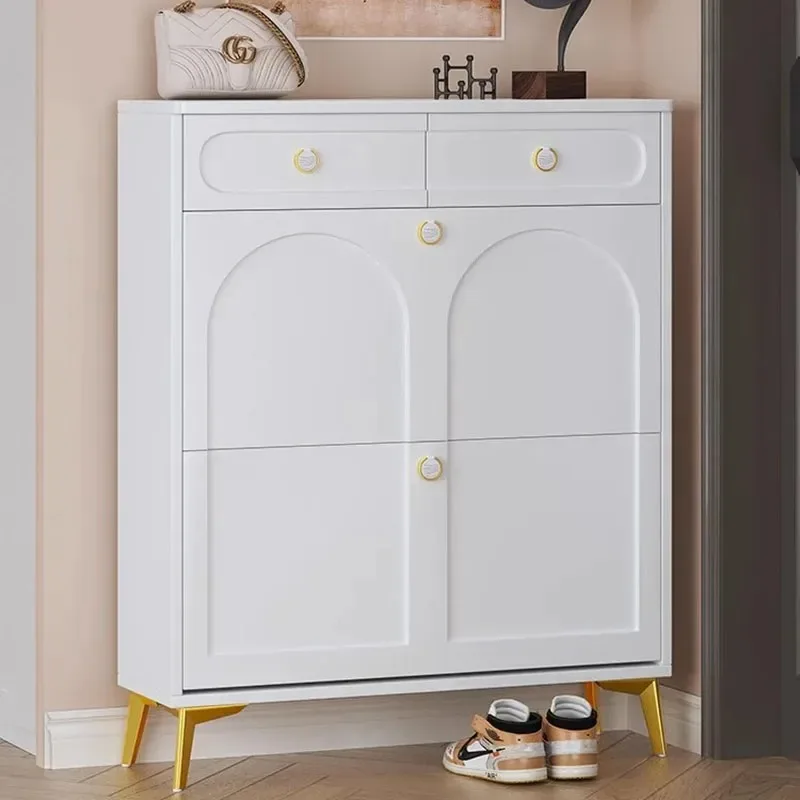 /Aesthetic White Shoe Shelf Organization Cupboards Organizer Living Room Shoe Cabinets Accent Creative Gabinete Home Furniture
