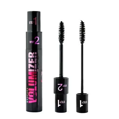 2in1 Double Effect มาสคาร่ากันน้ํา Sweatproof Curling แปรงแต่งหน้าสี Eye มาสคาร่า Lash ยาวนานมาสคาร่าสีดํา