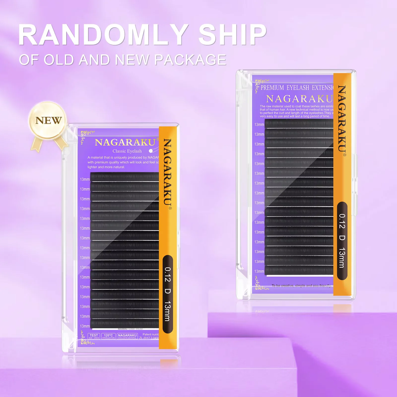 NAGARAKU All Size 6 Cases C D CC DD Curl Faux Mink Eyelashes Extension Individual Eyelashes Artificial Fake False Eyelashes