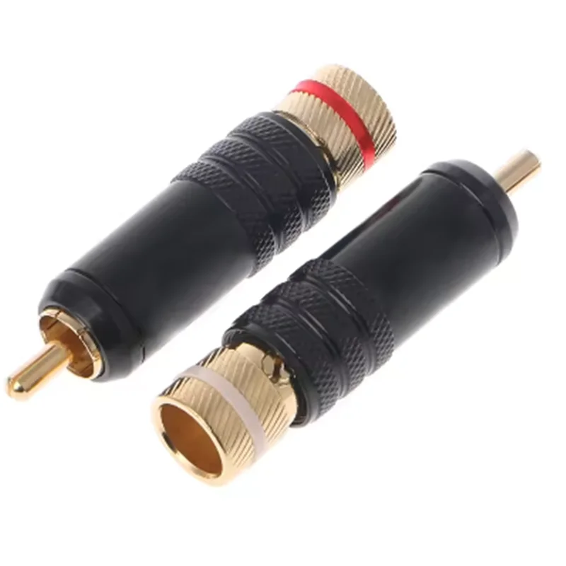 WBT-0144 Vergoldeter RCA-Stecker mit Sperre zum Löten oder Video-Stecker