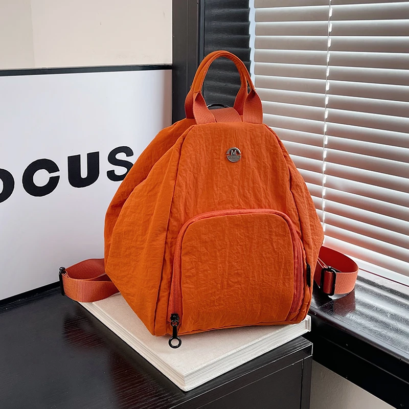 حقائب ظهر بخيط خياطة نايلون بسحّاب من Softback 2025 رائجة البيع حقائب جيب أنيقة بسحاب داخلي حقائب مدرسية نسائية حلوة غير رسمية #1