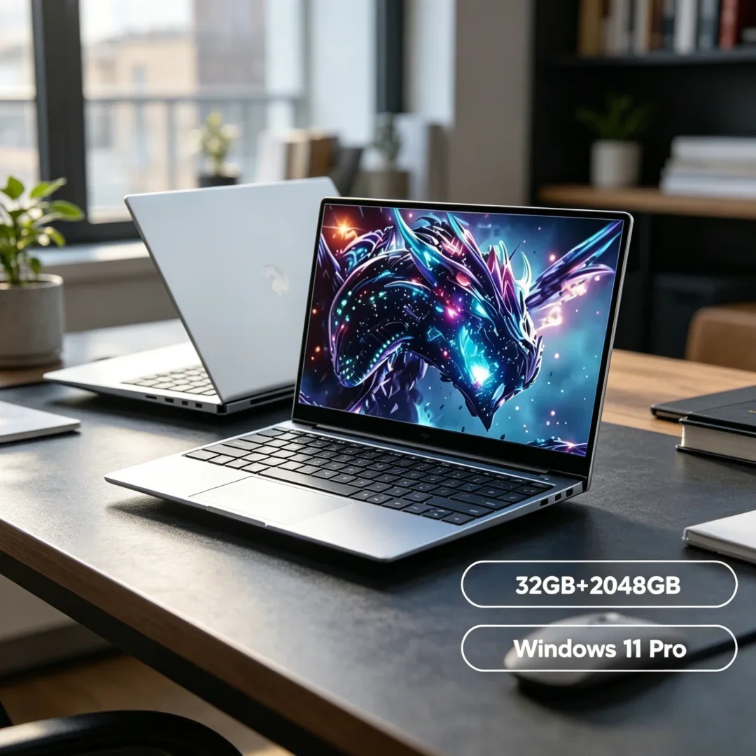 Notebook Inovador Ultrafino 15.6" Quintessential 2026 Intel Core I7-8650U Windows 11 Pro 32GB RAM 2TB M.2 SSD – Supremo