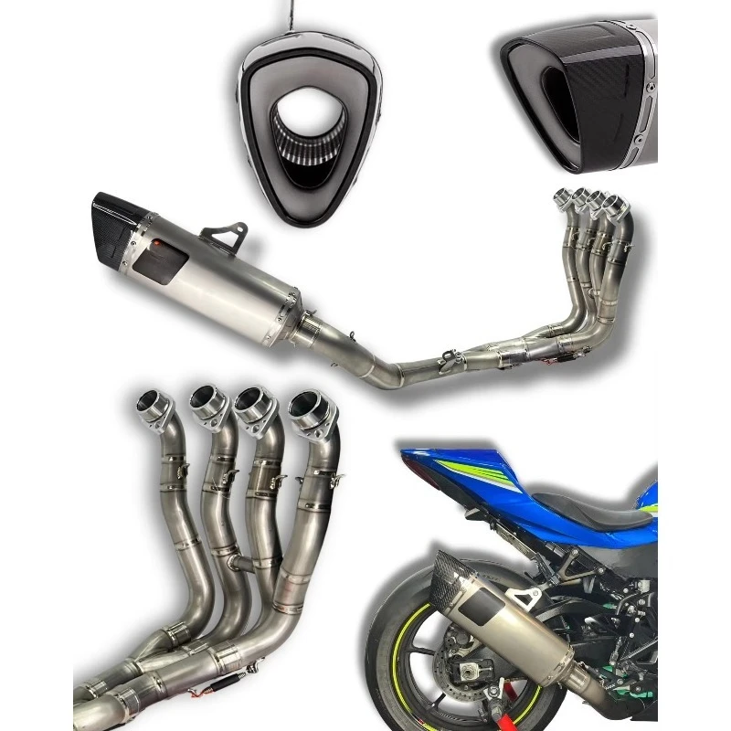 Motorcycle Exhaust Full System Modify for  GSXR-1000  2017-2026 Racing Escape Kit Front Pipe Muffler