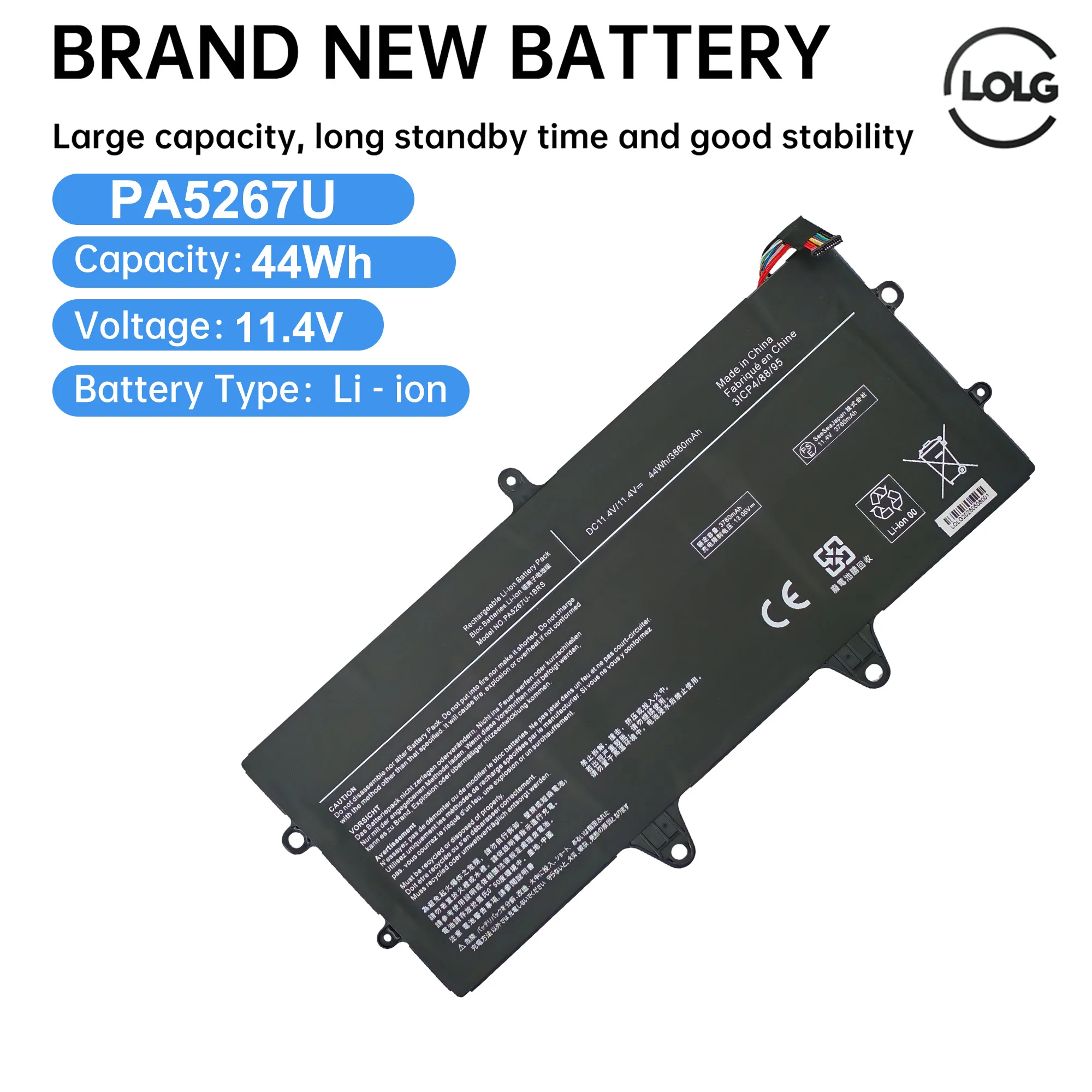 11.4V 44Wh PA5267U-…