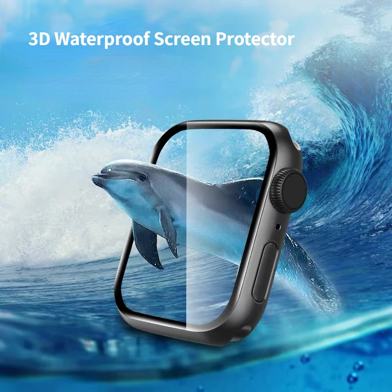 3D Waterproof Screen Protector For Apple Watch 38MM 40MM 42MM 44MM 41MM 45MM Not Tempered Soft Glass Film For IWatch 7/6/5/4/3SE