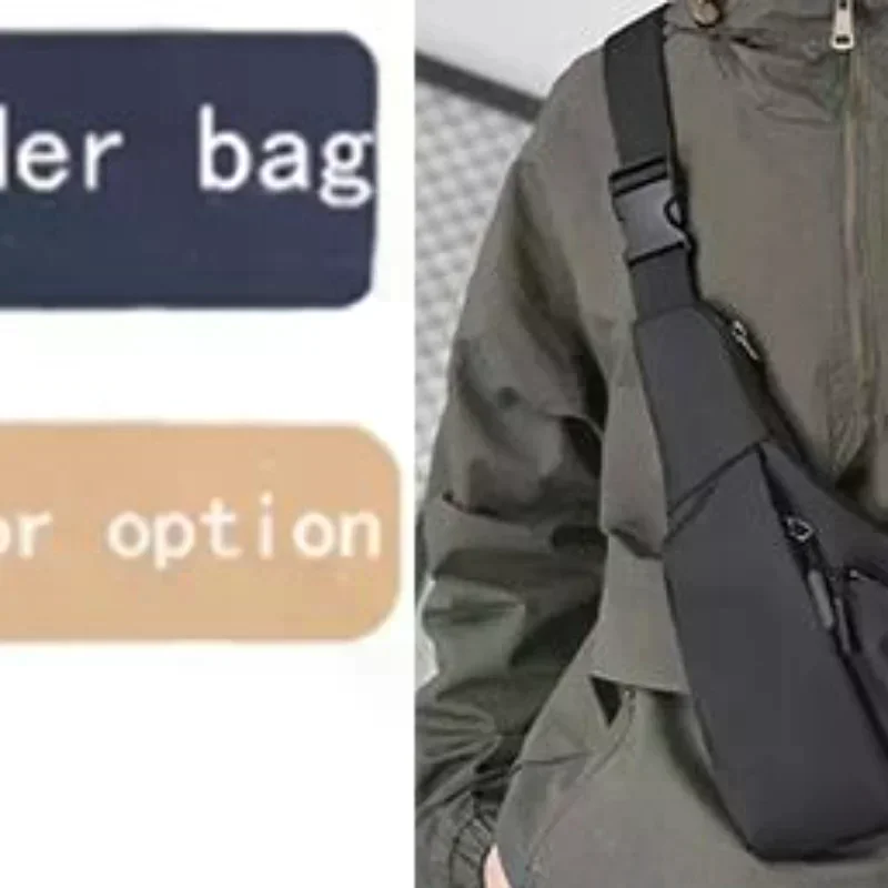 Waterproof Black Sling Chest Bag Adjustable Strap Multiple Pockets Perfect For Daily Commute Travel Hiking