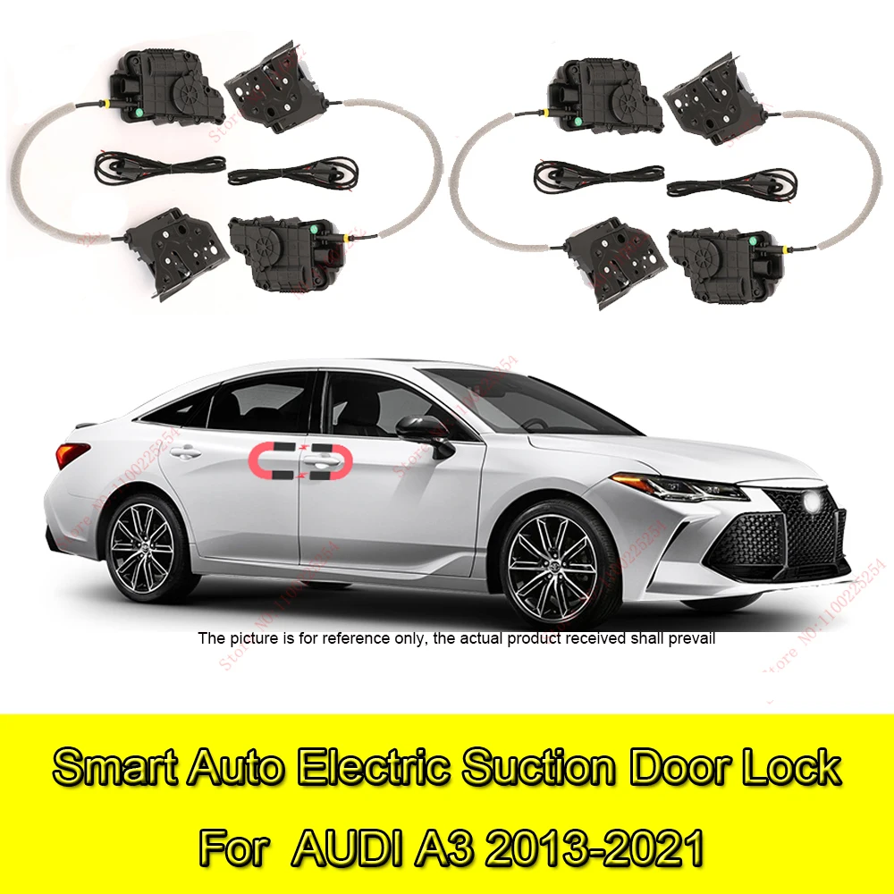 Smart Auto Electric Suction Door Lock for AUDI A3 2013-2021 Automatic Soft Close Door Super Silence Car Vehicle Door