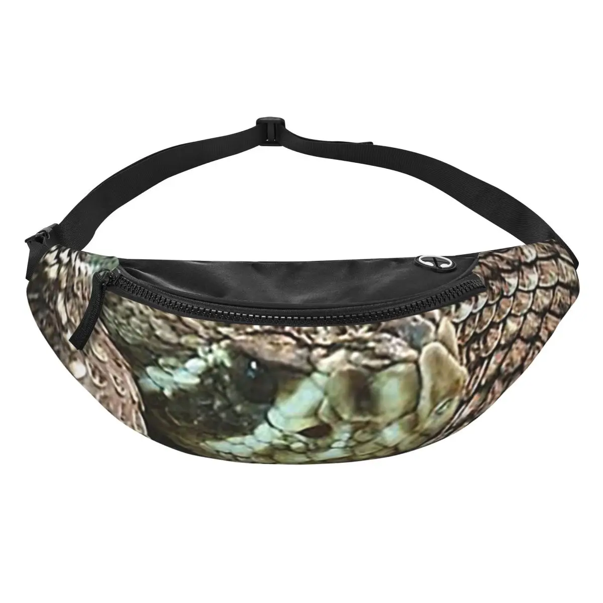 

Змея, спиральная поясная сумка с ромбовидной спинкой, погремушка, поясная сумка для мужчин и женщин, регулируемая поясная сумка через плечо, дорожная сумка для телефона для бега