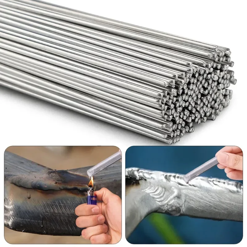 10pcs Low Temperature Melt Aluminum Welding Rods Weld Bars Cored Wire 2.5mm Rod Solder for Soldering Aluminum No Solder Powder