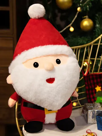 23-50CM Cute Santa Claus Snowman Elk Granny Plush Toys Christmas Decor Dolls Stuffed Soft for Baby Kids Gift