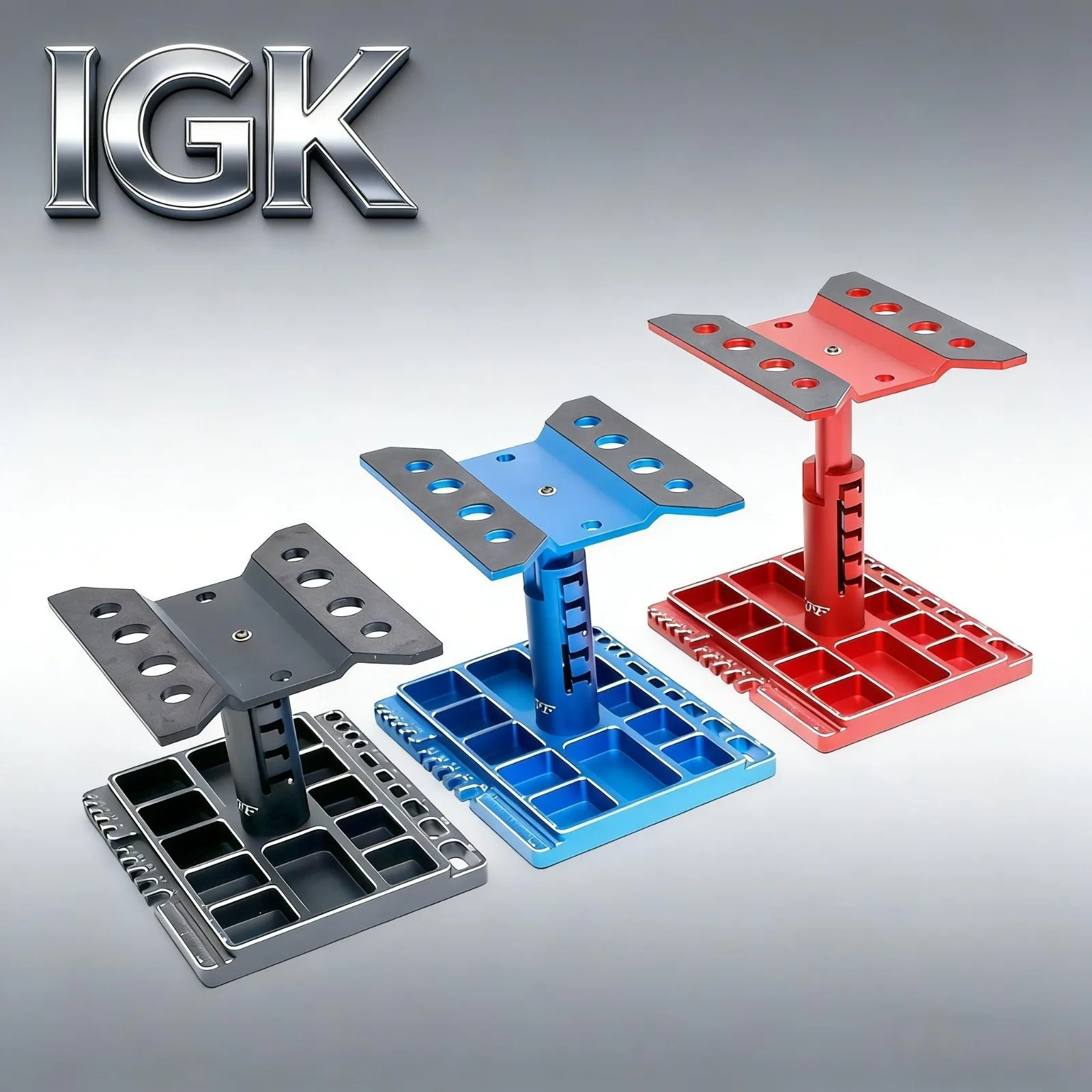 360° Lockable Rotation CNC RC Work Stand With Magnetic Tool & Screw Tray
