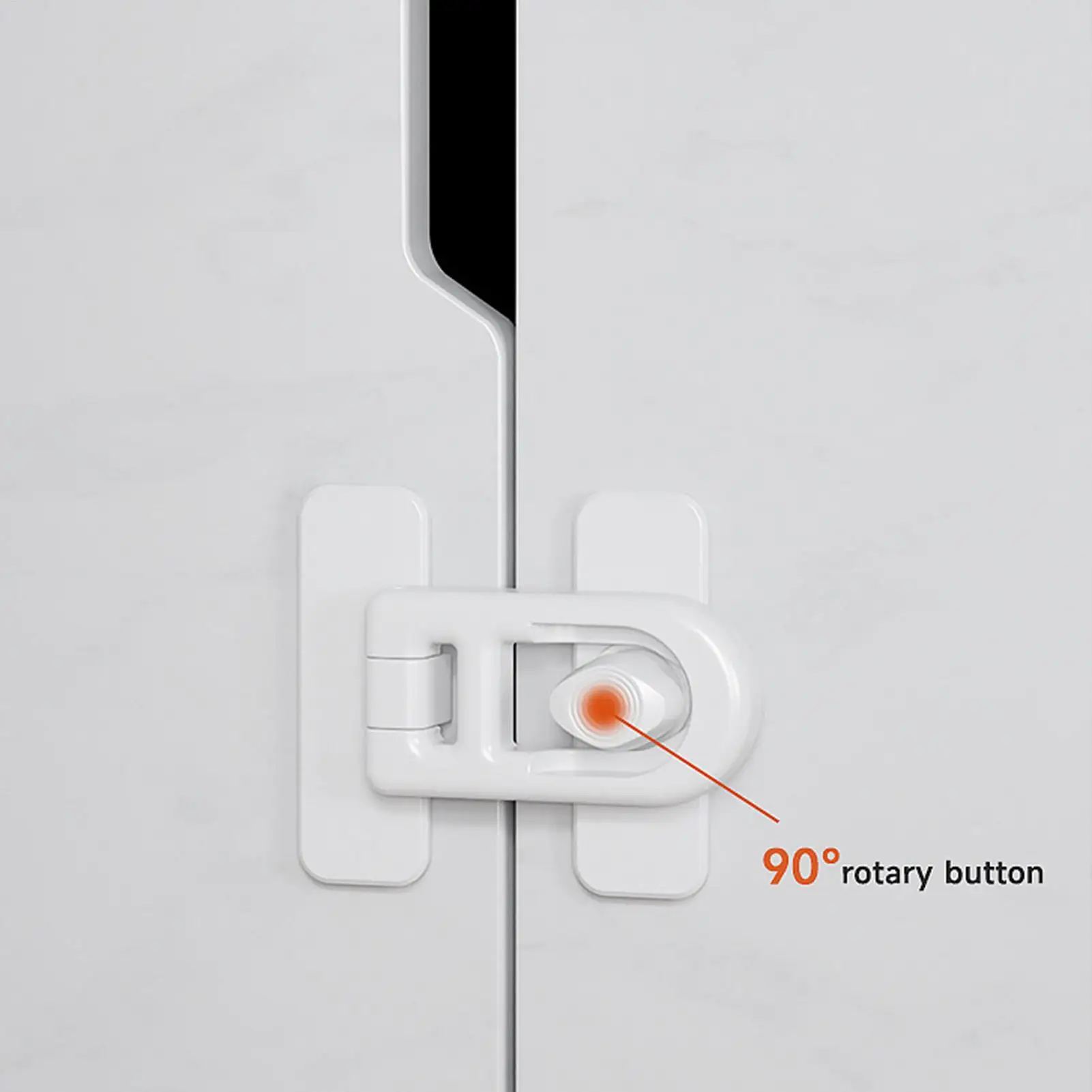 Refrigerator Door Lock for Kids Child Safety Freezer Oven Cabinet Baby Proofing Lock Adhesive Keyless Fridge Lock