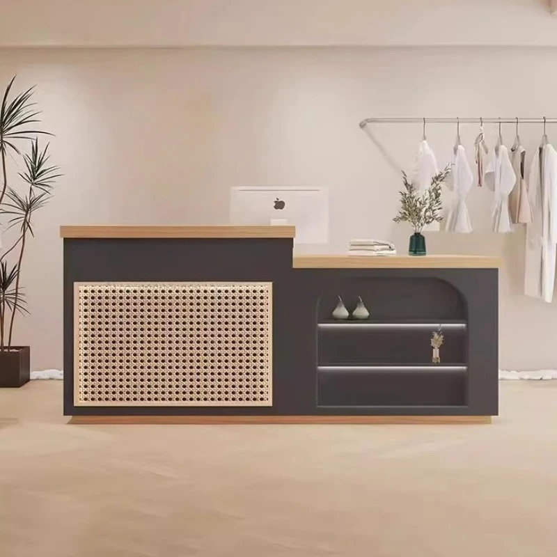 مكاتب الاستقبال الحديثة للتجميل تعرض مطعم التصميم الجمالي مكاتب الاستقبال أرفف الصالون Escritorio الأثاث العصري