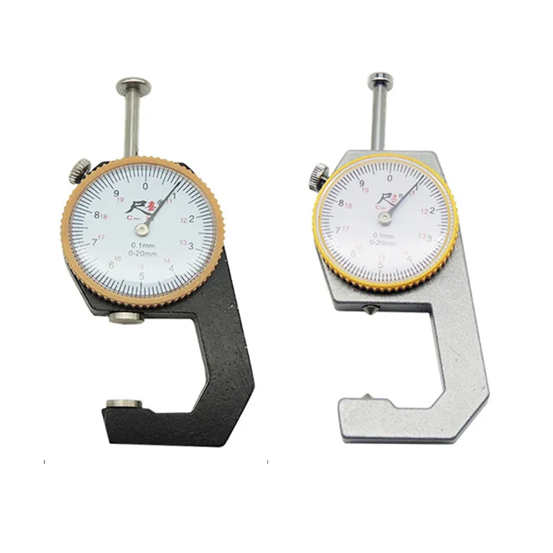 1Pcs 0-10/20/30mm Dial Thickness Gauge Leather Paper Thickness Meter Tester For Leather Flim Paper