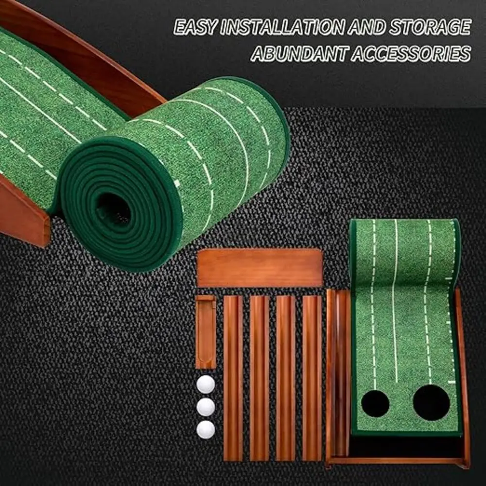 Professional Golf Portable Removable Putter Practice Office Home Mini Outdoor and Indoor Training Set Tool Golf Practice Mat
