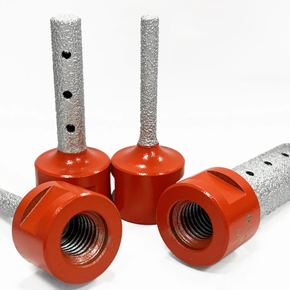 

M14 Brazed Diamond Milling Cutter Drill Bit for Stone Marble Edging Straight Cutter Hole Reamer for Angle Grinder