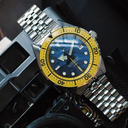 luxury man watch retro diving watch super luminous 100M waterproof ceramic bezel men mechanical wristwatches