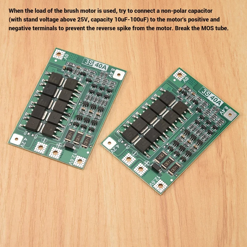 2PCS 3S 40A For Screwdriver 12V Li-Ion 18650 Bms Battery Protection Board Pcm With Balance Liion Battery Cell Module