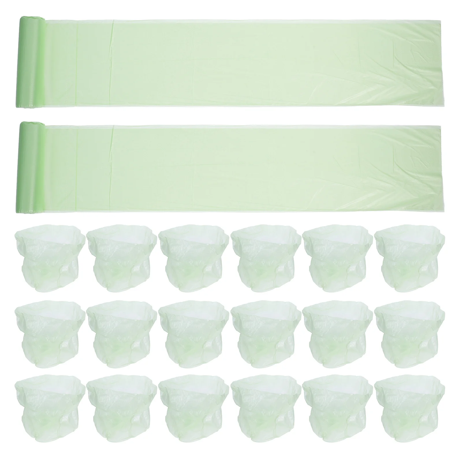 

5 Rolls Biodegradable Trash Bags Durable Thickened Plastic Kitchen Bathroom Garbage Bags Leak Proof Storage Plastic Bags,