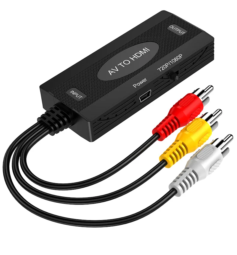 

AV To HDMI 1080P Converter Cable For For TV VHS VCR DVD Recorders Projector