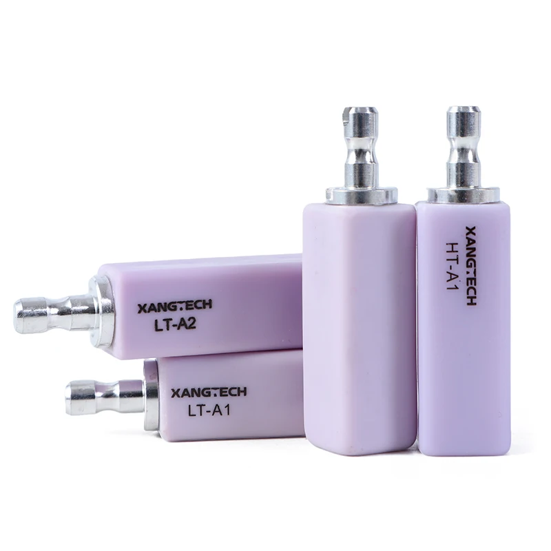 XANGTECH 4 قطعة كتل ديسيليكات الليثيوم B40 مختبر الأسنان السيراميك الزجاجي لـ Sirona Cerec CAD/CAM لمواد طب الأسنان لقشرة التاج #3