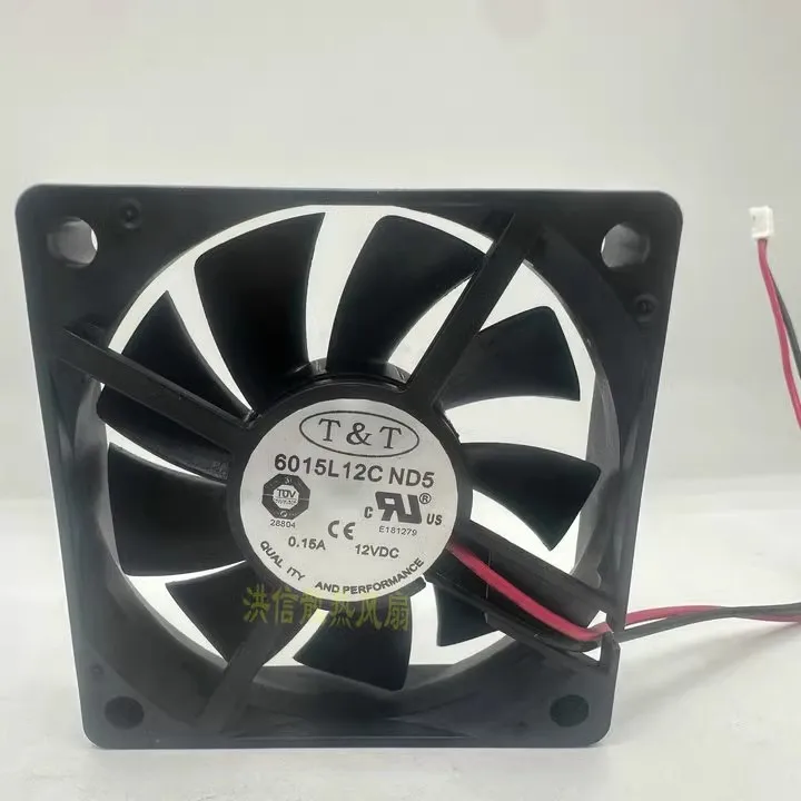 Free shipping original 6015L12C ND5 DC12V 0.15A 6CM 6015 silent cooling fan