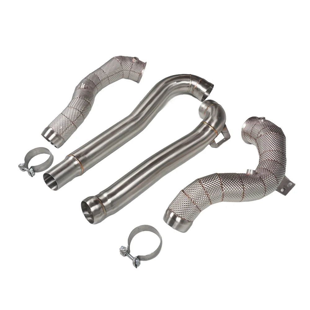 2015-2017  GT GTS GTC Exhaust Downpipe Straight Header with Heat Shield New Condition M178 C190