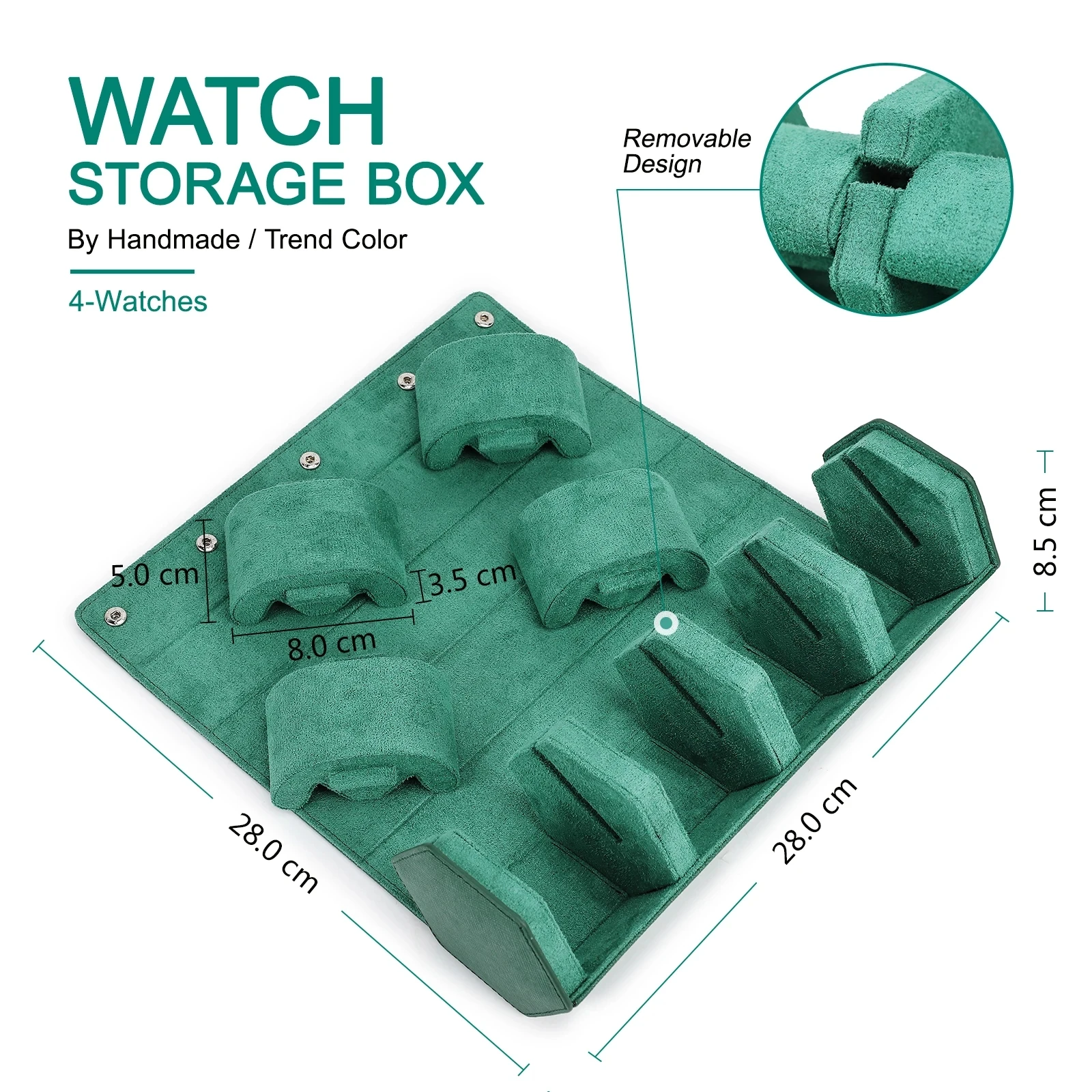 3/4Slots Watch Roll Box Genuine Leather Watch Storage Display Box Jewelry Organizer Anti Drop Leather Travel Portable Watch Case