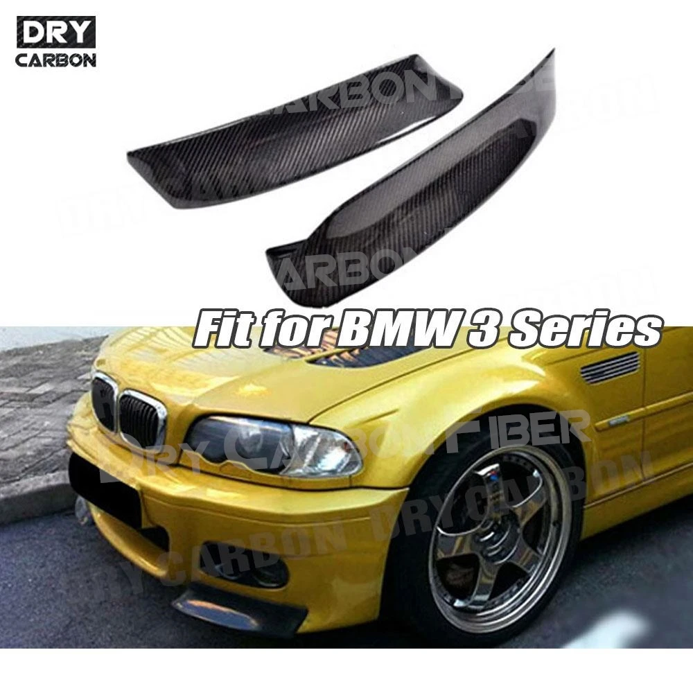

Carbon Fiber Front Lip Splitters Flaps Apron Trim For BMW 3 Series E46 M3 1999-2006 Car Bumper Chin Flap Cupwings Tuning