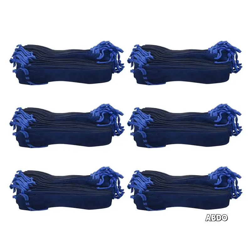 

300 Pcs Blue Velvet Pen Pouch Sleeve Holder Single Pen Bag Case Pencil Bag