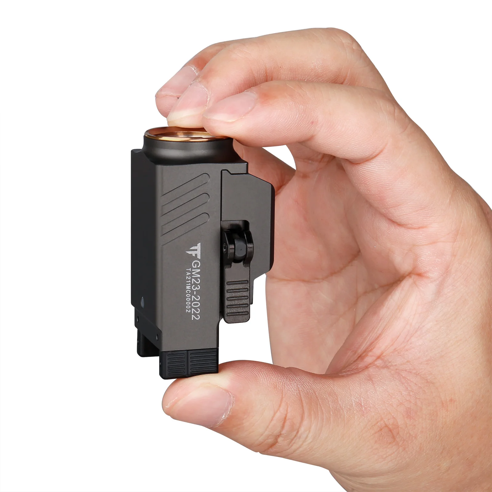 TrustFire GM23 Tactical LED Flashlight 800 Lumens Compact Powerful GL0ck Light Rail Mounted Quick Release USB Rechargeable Torch