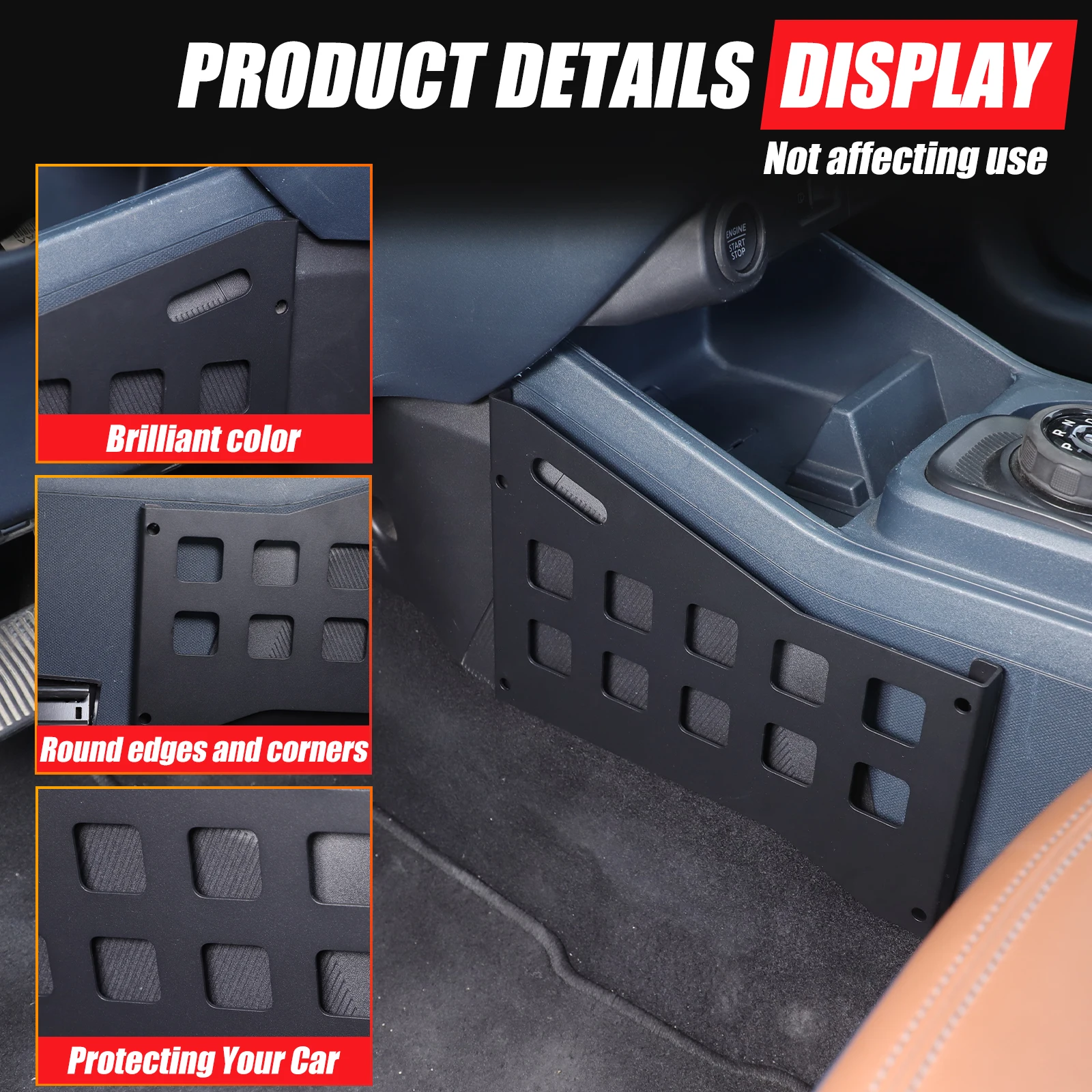 

For Ford Maverick Maverick 2022+ model central control two-side hanging rack, central pendant accessories Aluminum alloy