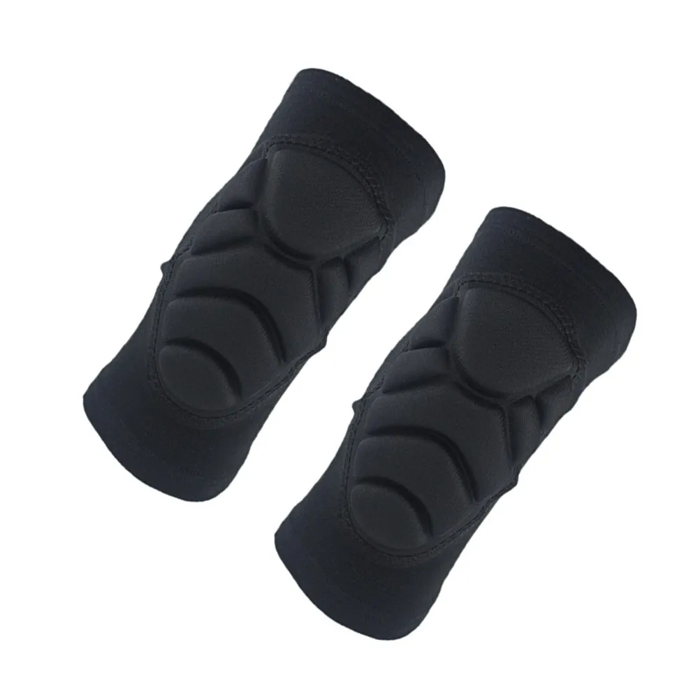 1Pair Knee Pad Thick Sponge Sports Protective Gear Anti-Collision Brace for Basketball Soccer Volleyball Leg Protector