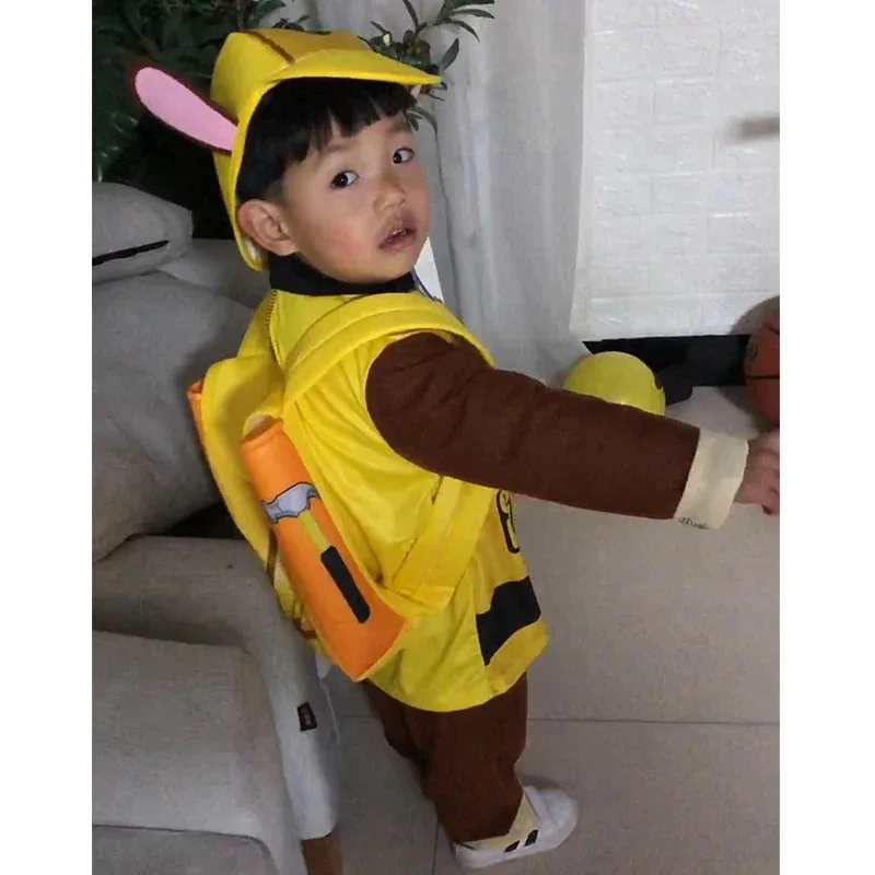 عيد الميلاد السنة الجديدة باو باترول أنيمي الاطفال زي الأسطوانة تأثيري حزب Rubble الملابس حفلة عيد ميلاد