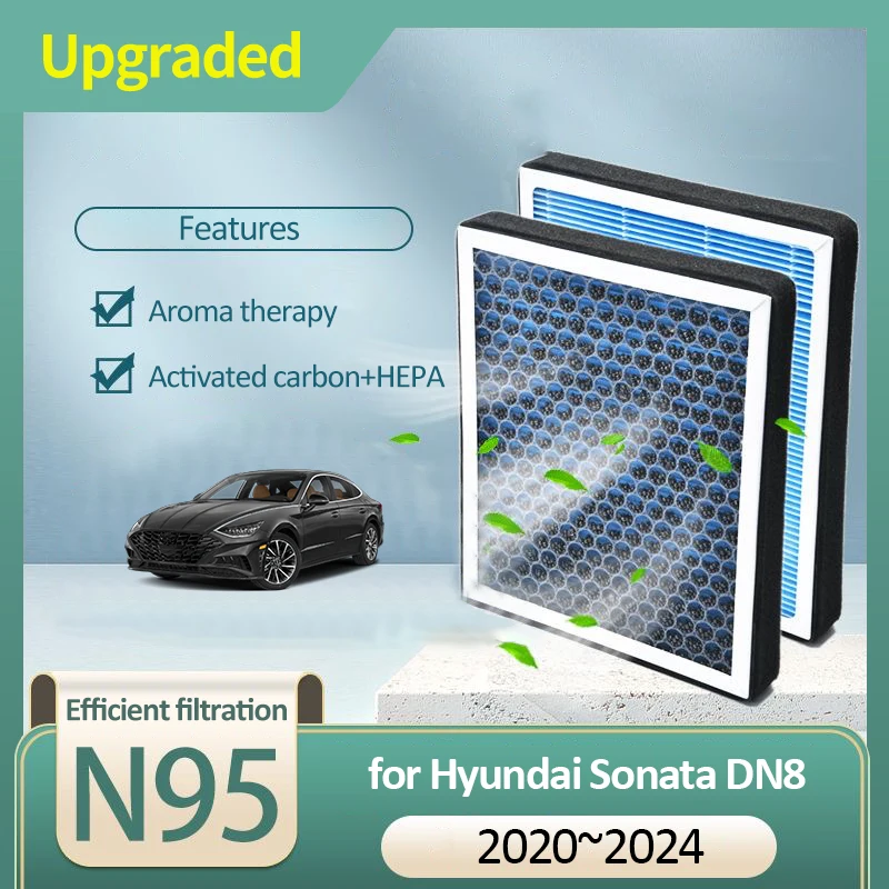 Activated Carbon Air Filter for Hyundai Sonata DN8 MK8 8 Gen8 2020 2021 2022 2023 2024 97133-L1100 Accessories Auto Parts Tools