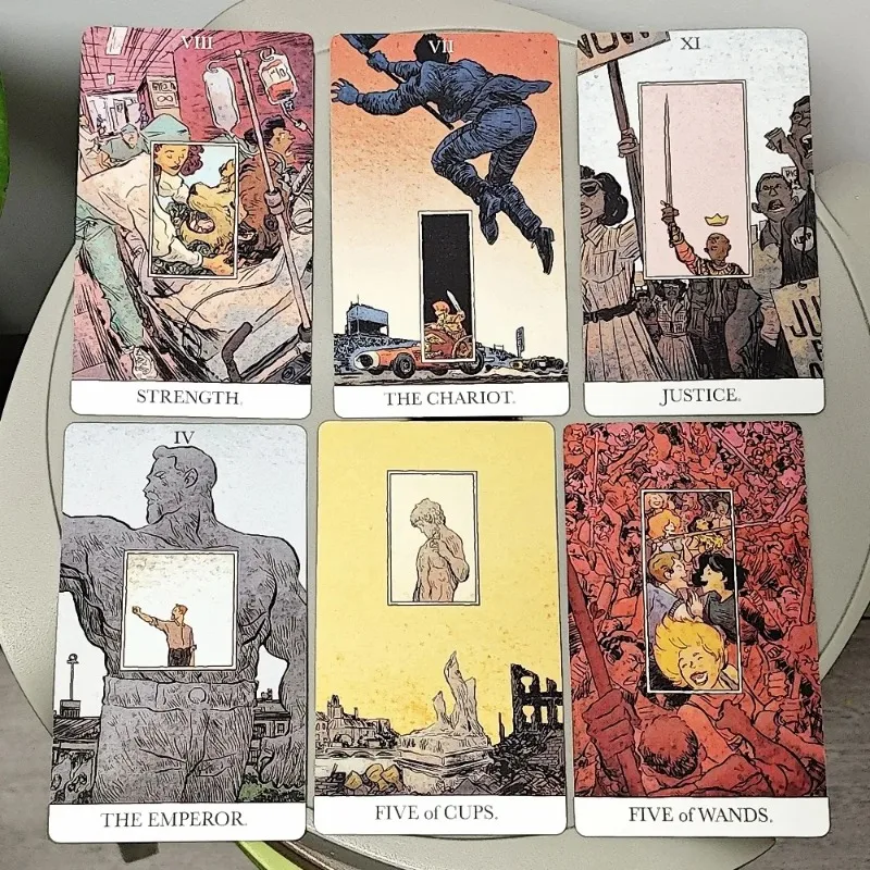 

12*7 см The Unveiled Tarot, 80 шт. Карты Таро (с 2 специальными карточками), в жесткой коробке, напечатанные на картон с двойным тиснением 350GSM