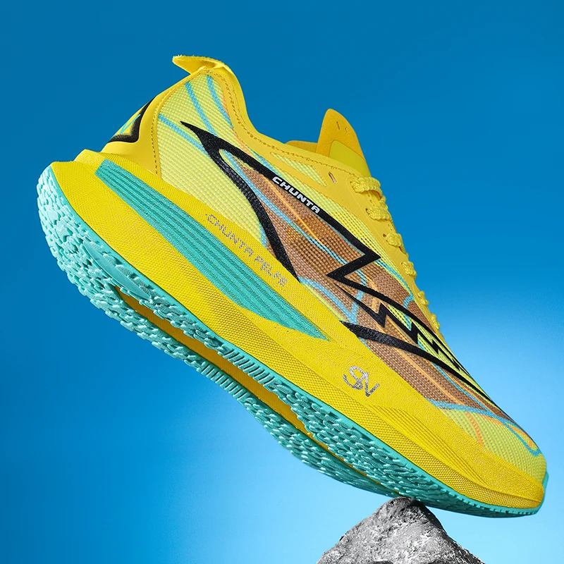 Marathon-Laufschuhe für Herren, Carbon-Platte, Spezial-Sportschuhe, atmungsaktiv, leicht, bequeme Damen-Sneaker für sportliche Freizeitaktivitäten. – Detail 6
