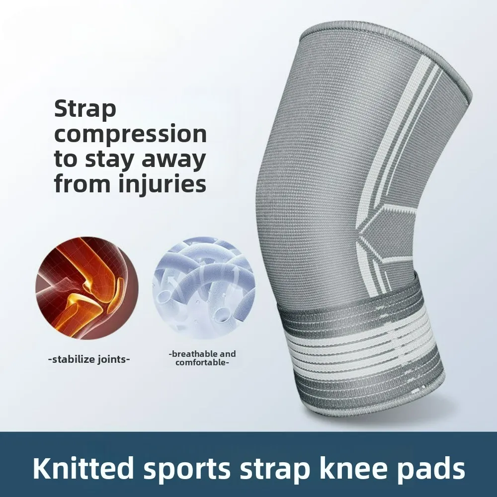 Conjunto protector de correa de compresión deportiva de punto elástico, soportes portátiles para rodilla, palma, tobillo, codo, baloncesto, ciclismo, sentadillas
