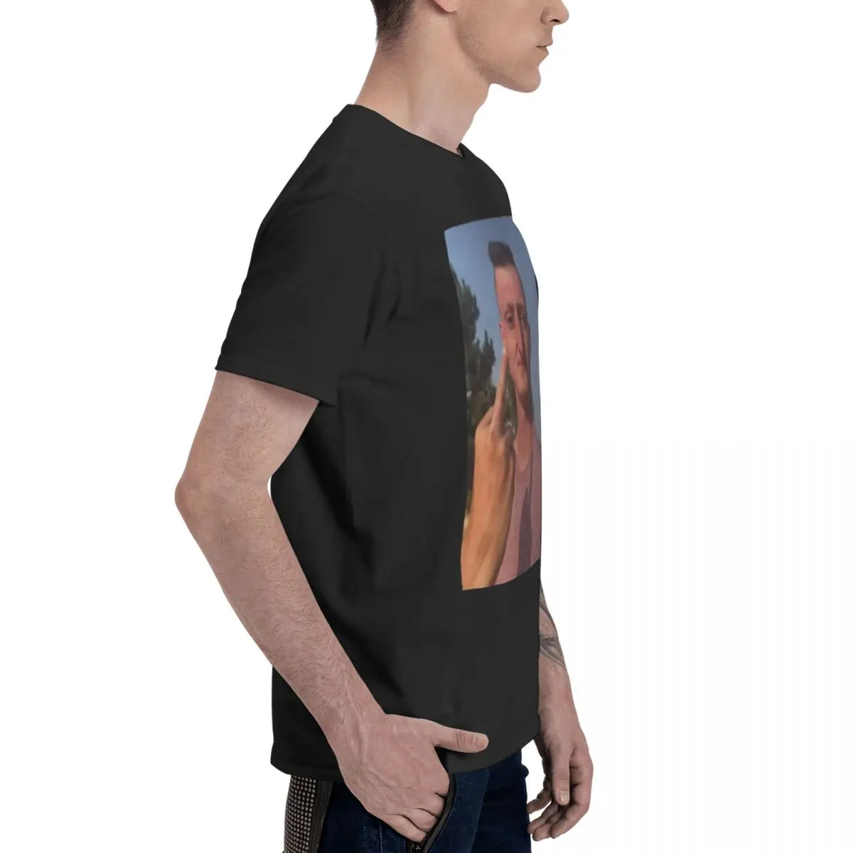 دانيال لارسون غاضب كلاسيكي أساسي 100% قطن كاجوال مريح للتنفس صيفي راقي ملابس رجالية هدايا رجالي #3