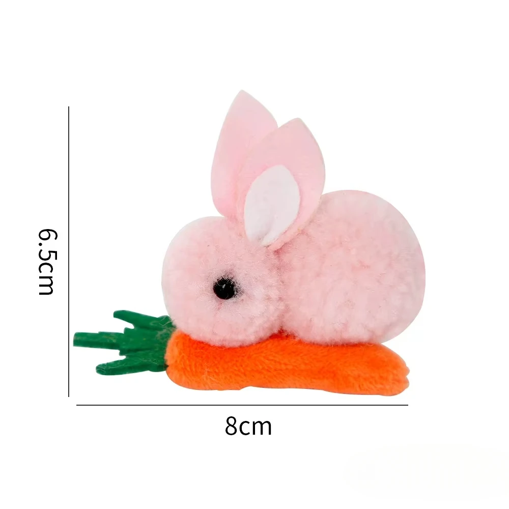 1-20PCS Easter Hair Clips Bunny Carrot Hair Accessories Rabbit Ear Headbands Party Supplies Easter Gifts Holiday Decorations