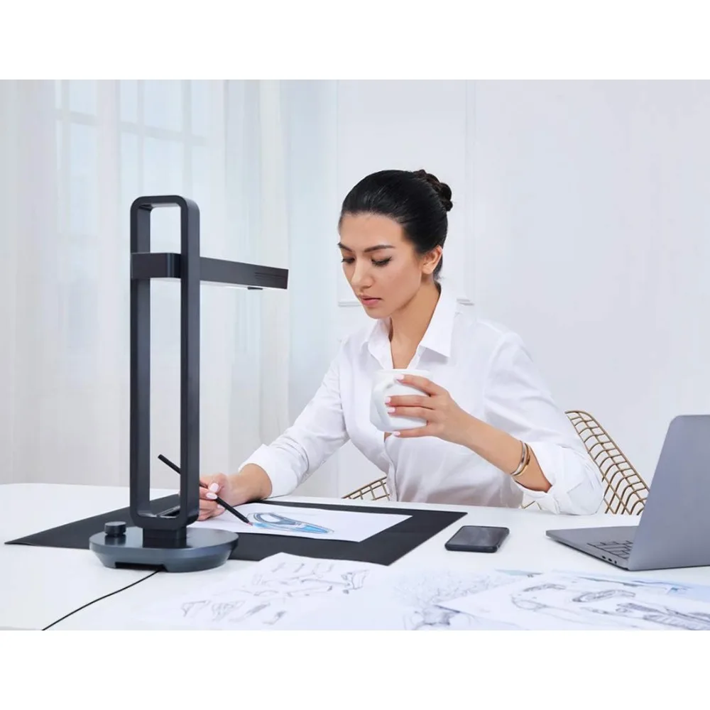 Aura Pro Book & Document Scanner,Capture A3 & A4, Auto-Flatten & Deskew Powered by AI Technology