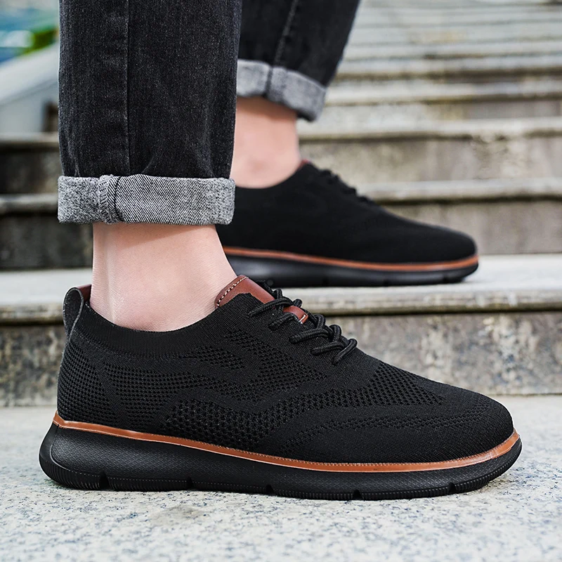 

Designer Shoes Man Lightweight Flat Bottomed Loafers for Outdoor Walking Breathable Soft Soled Casual Running Shoes for Hiking