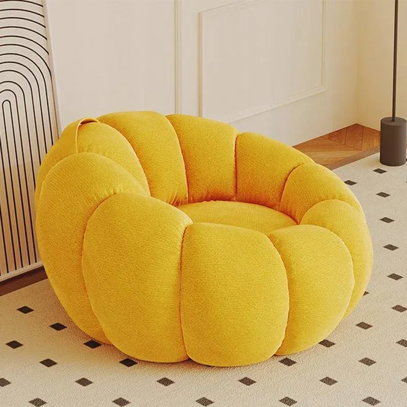 Mini Nordic Bean Bags Sofas Single Simple Mid Century Lounge Bean Bags Sofa Round Scratch Protector Puffs Asiento Room Furniture