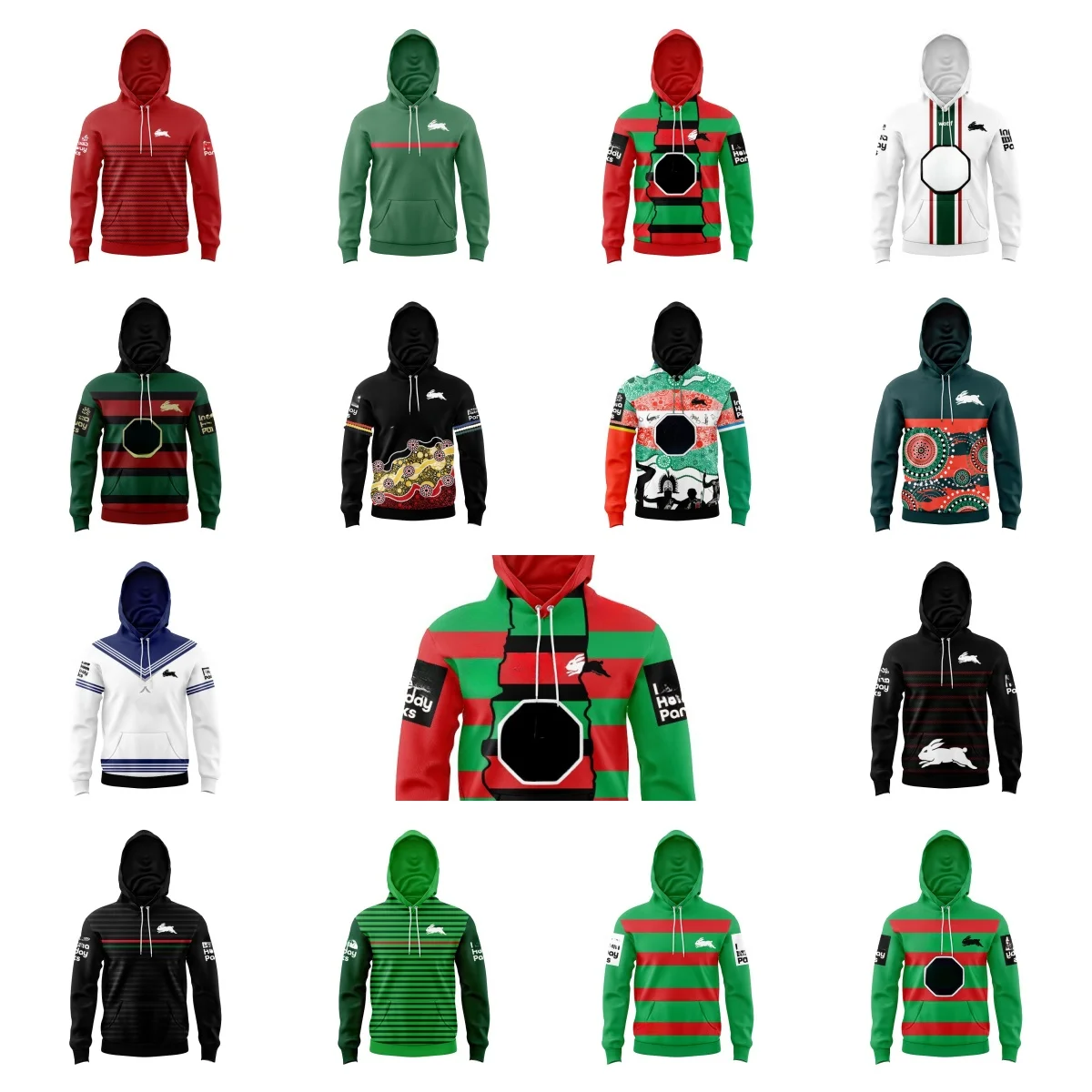 South Sydney Rabbitos-2024 Rugby Children's Hoodie - Local/Home/Away/Splicing/Legion - New High Quality Rugby Children's Hoodie