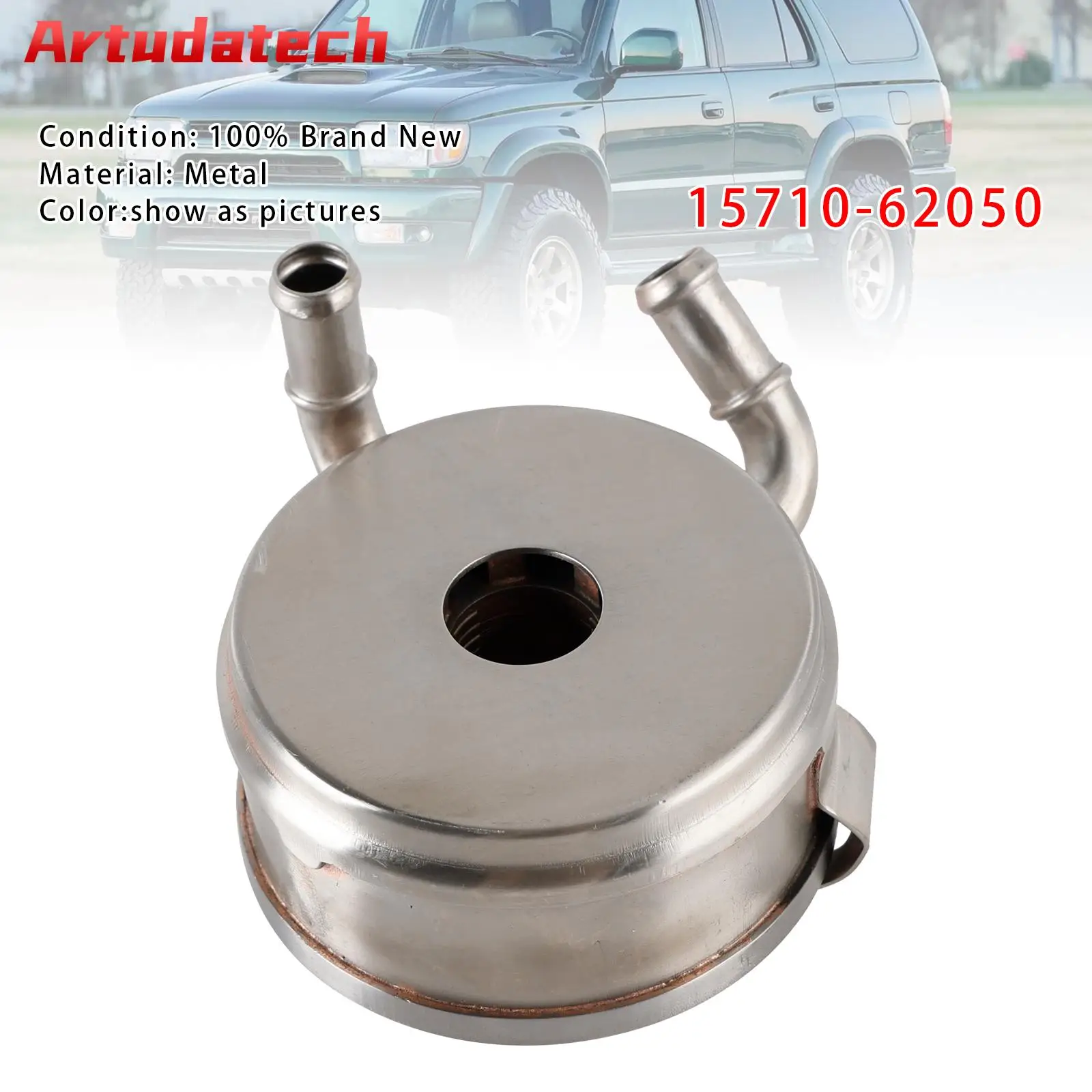 

Artudatech Oil Cooler 15710-62050 For Toyota 4Runner Tacoma T100 3.4 A/T V6 5VZ FE 1571062050 1996 1997 1998 1999 2000 2001 2002
