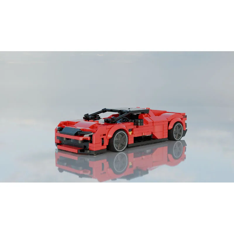 

MOC-207369 Urban Red New Sports Supercar Racing Building Block Model 429 Parts MOC Creative Boys Children's Birthday Toy Gift